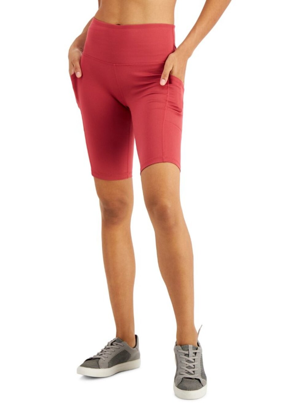 Ideology Womens High-Rise Pocket Bike Shorts